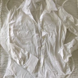 Banana Republic White Button Down